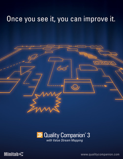 Quality Companion 'Value Stream Map' print ad